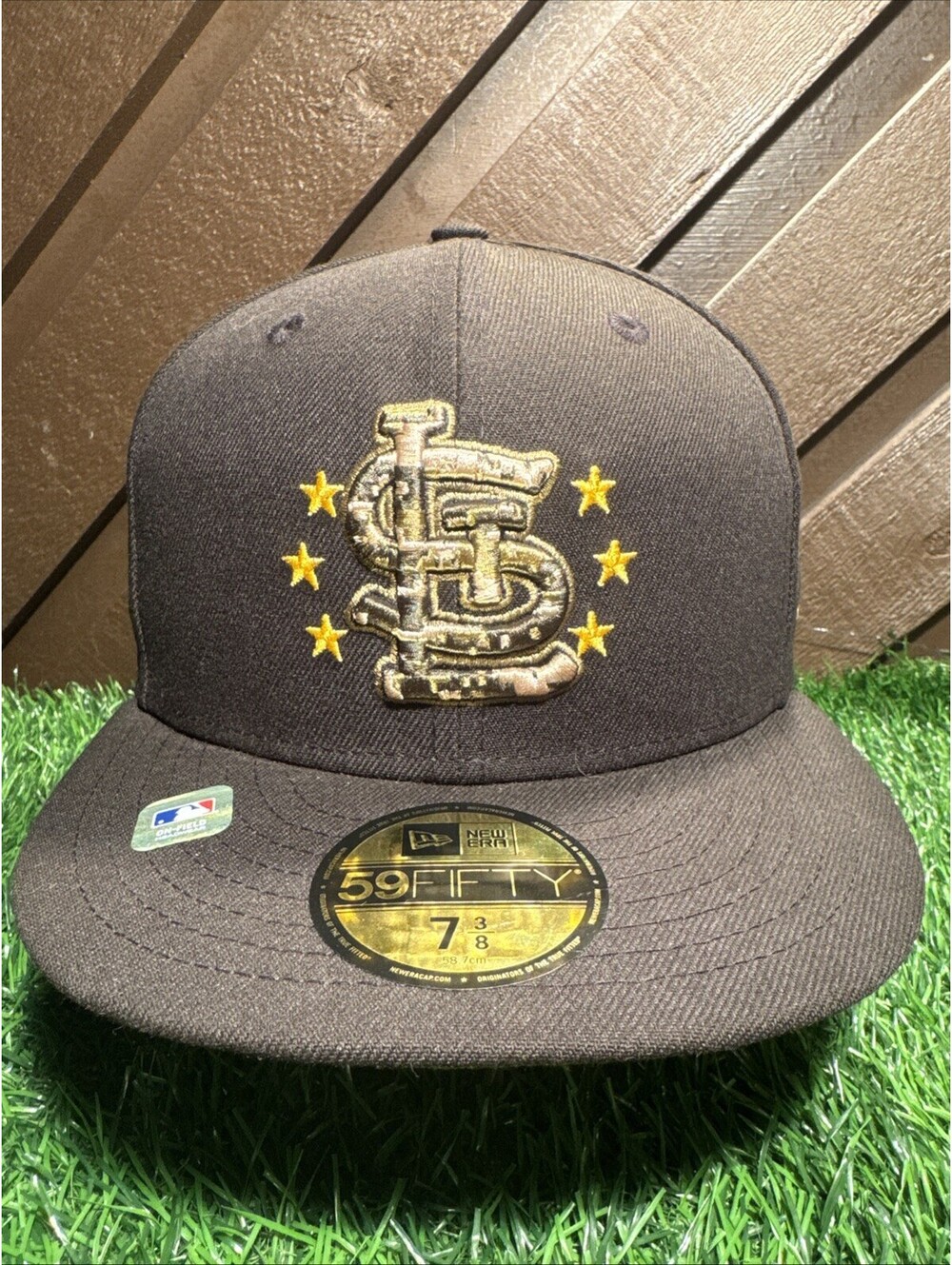 New Era Black St. Louis Cardinals Armed Forces Day On-Field 59FIFTY 7 3/8 Hat